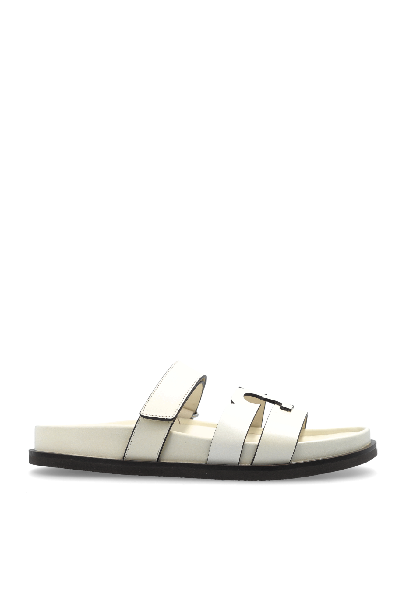 サンダル・ミュール Tory Burch Ivory Leather Ines Sport Slippers Ines Sport Slide: Women's Designer Sandals | Tory Burch